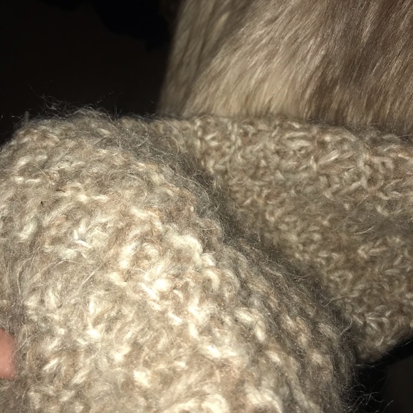 David green cinnamon fox fur coat - Picture 6 of 8